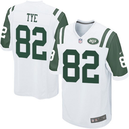 Men's Nike New York Jets #82 Will Tye Game White NFL Jersey - Ujersey