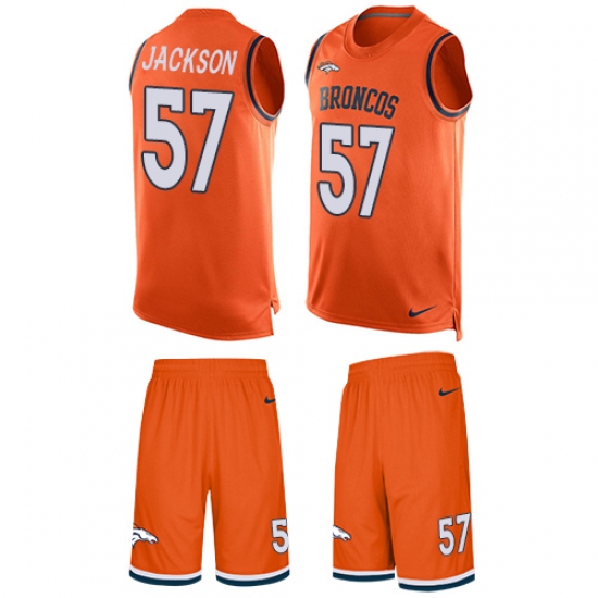 Men's Nike Denver Broncos #57 Tom Jackson Limited Orange Tank Top Suit NFL Jersey - Ujersey
