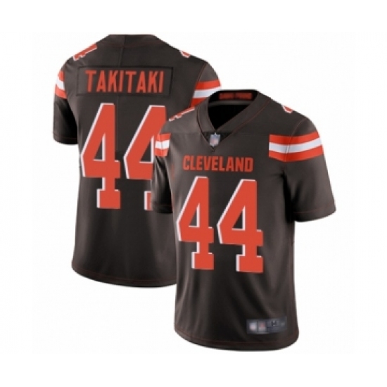 Youth Cleveland Browns #44 Sione Takitaki Brown Team Color Vapor Untouchable Limited Player Football Jersey - Ujersey