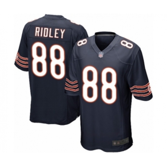 Men's Chicago Bears #88 Riley Ridley Game Navy Blue Team Color Football Jersey - Ujersey