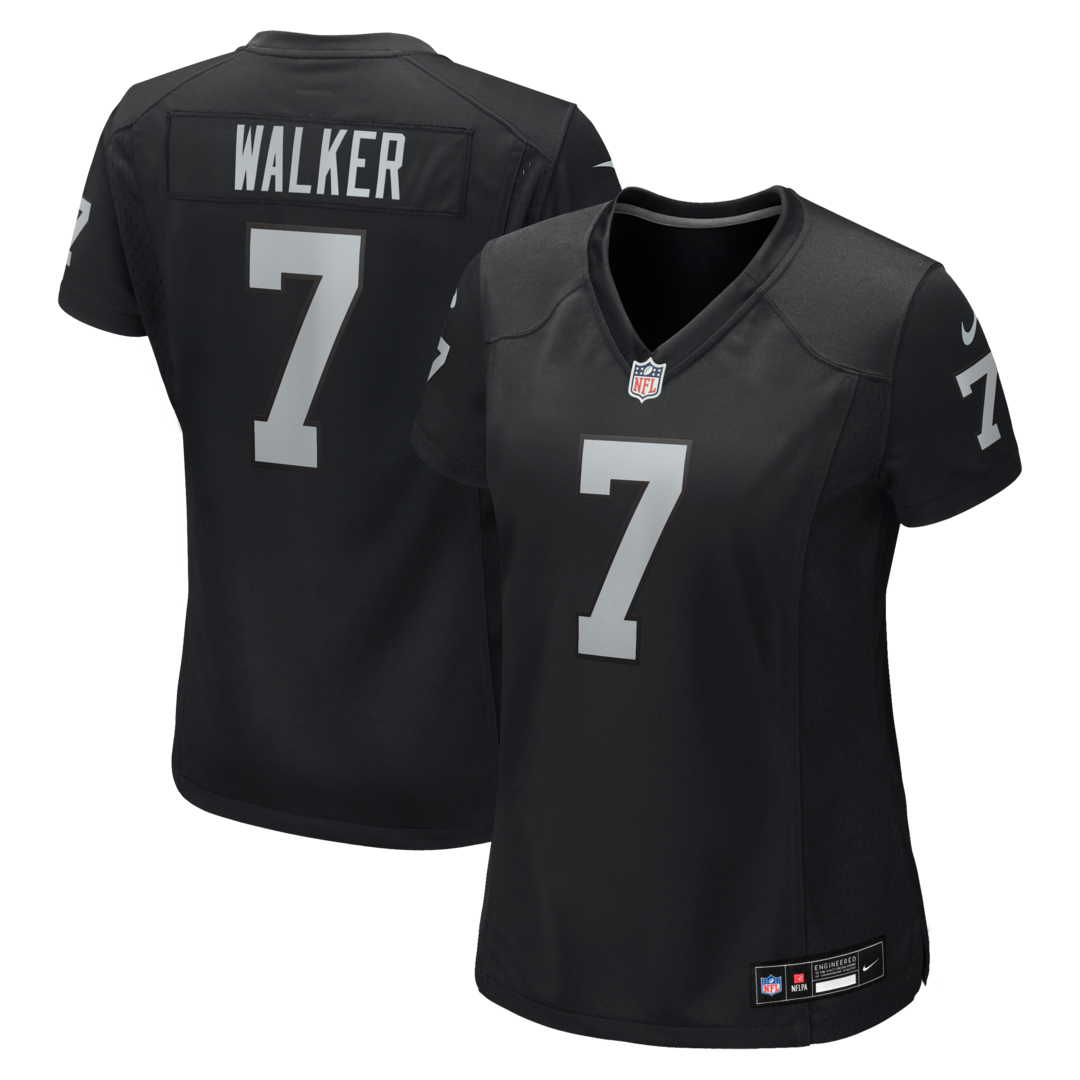 Women's Las Vegas Raiders Quay Walker Nike Black Team Game Jersey - Ujersey