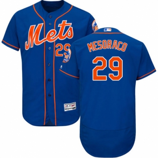 Men's Majestic New York Mets #29 Devin Mesoraco Royal Blue Alternate Flex Base Authentic Collection MLB Jersey - Ujersey