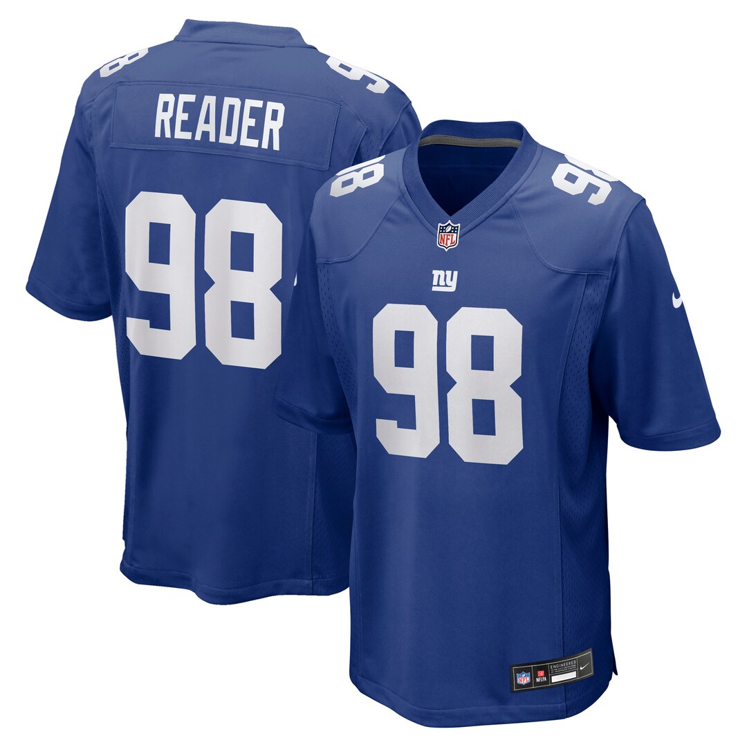 Men's New York Giants D.J. Reader Nike Royal Game Jersey - U-jersey