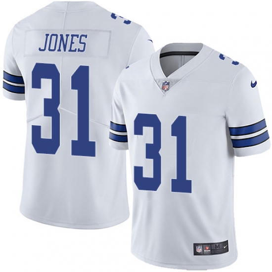 Men's Nike Dallas Cowboys #31 Byron Jones White Vapor Untouchable Limited Player NFL Jersey - Ujersey