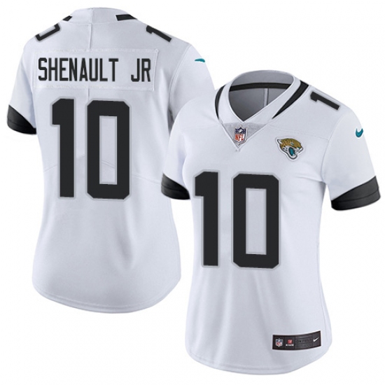 Women's Jacksonville Jaguars #10 Laviska Shenault Jr. White Stitched Vapor Untouchable Limited Jersey - Ujersey