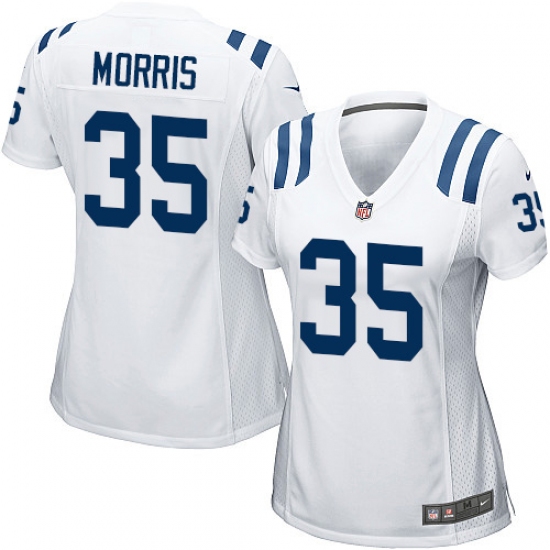 Women's Nike Indianapolis Colts #35 Darryl Morris Game White NFL Jersey - Ujersey