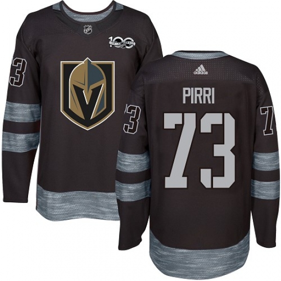 Men's Adidas Vegas Golden Knights #73 Brandon Pirri Authentic Black 1917-2017 100th Anniversary NHL Jersey