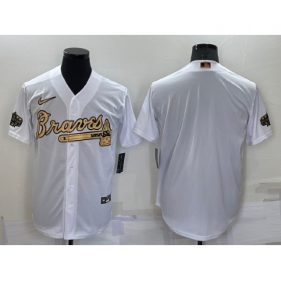 Men's Atlanta Braves Blank White 2022 All Star Stitched Cool Base Nike Jersey - Ujersey