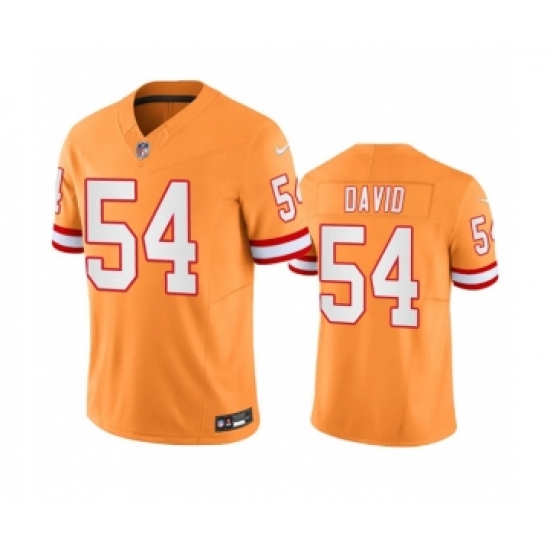 Men's Nike Tampa Bay Buccaneers #54 Lavonte David Orange Throwback Limited Stitched Jersey - Ujersey