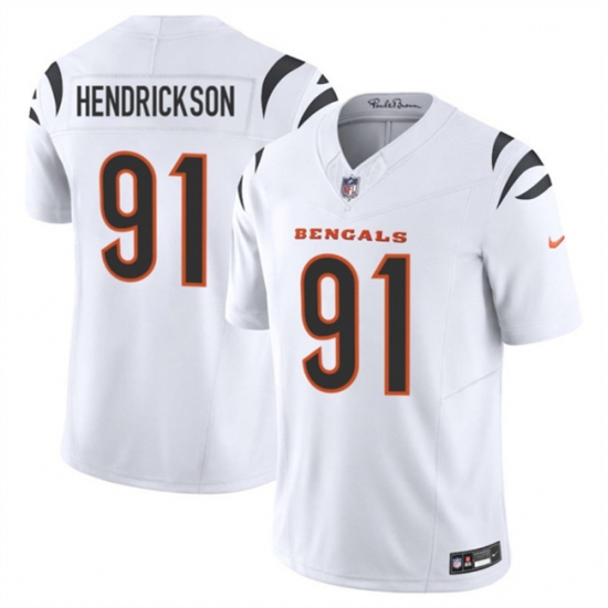 Men's Cincinnati Bengals #91 Trey Hendrickson White 2025 F.U.S.E. Vapor Untouchable Limited Football Stitched Jersey - Ujersey