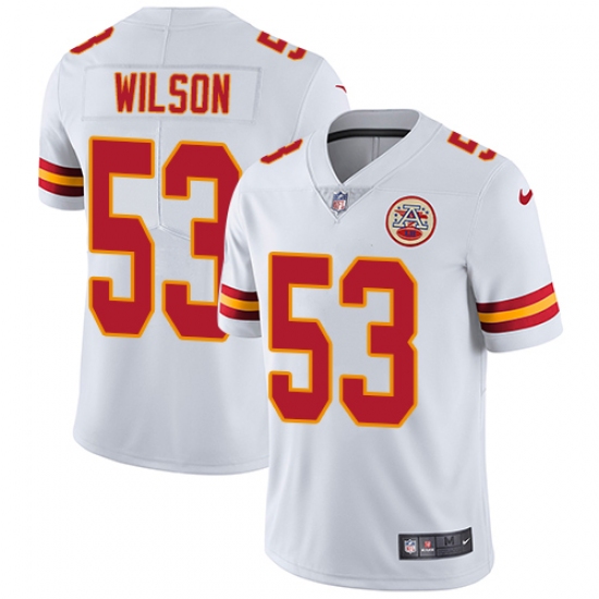 Men's Nike Kansas City Chiefs #53 Ramik Wilson White Vapor Untouchable Limited Player NFL Jersey - Ujersey