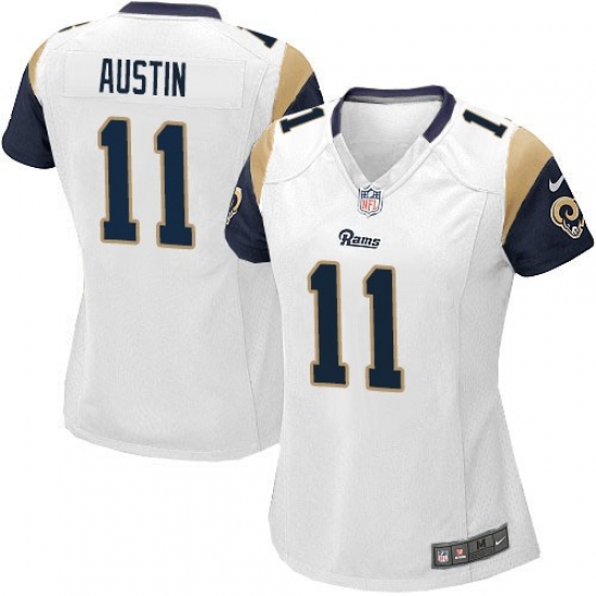 Women's Nike Los Angeles Rams #11 Tavon Austin Game White NFL Jersey - Ujersey