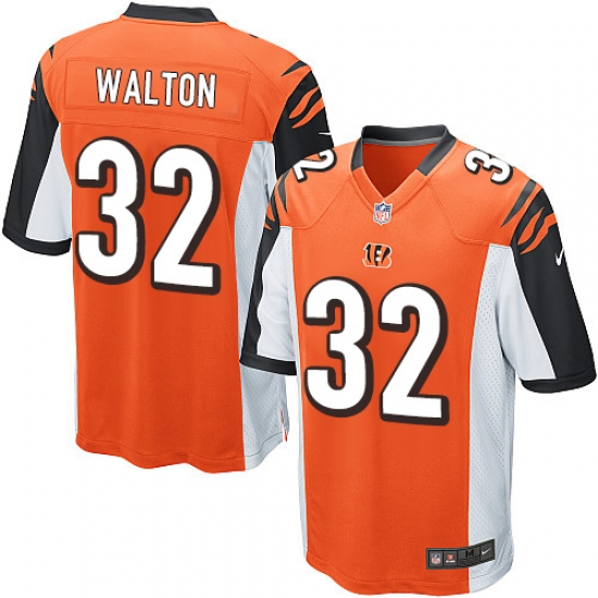 Men's Nike Cincinnati Bengals #32 Mark Walton Game Orange Alternate NFL Jersey - Ujersey