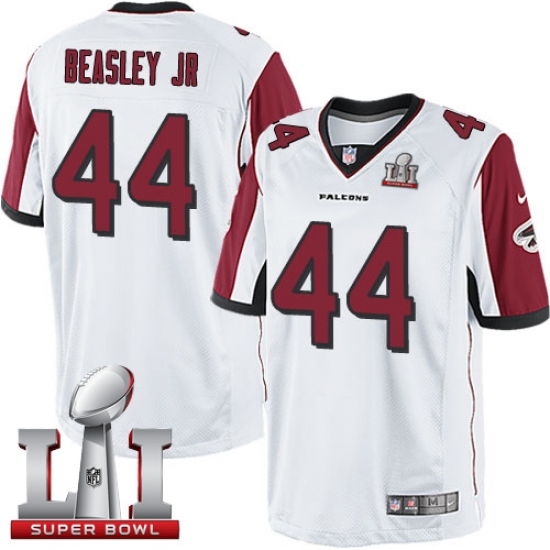 Men's Nike Atlanta Falcons #44 Vic Beasley White Super Bowl LI 51 Vapor Untouchable Limited Player NFL Jersey - Ujersey