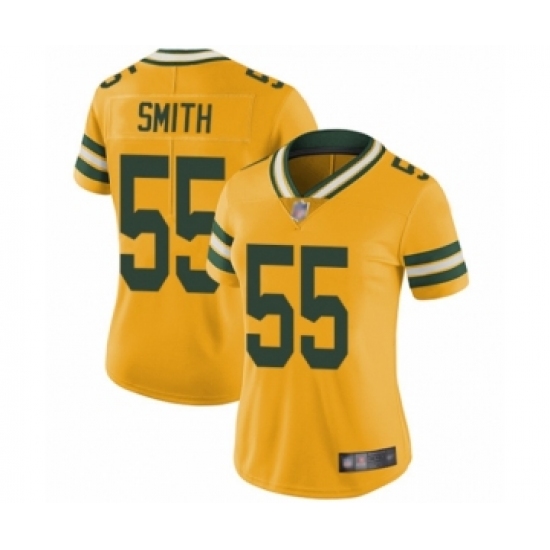 Women's Green Bay Packers #55 Za'Darius Smith Limited Gold Rush Vapor Untouchable Football Jersey
