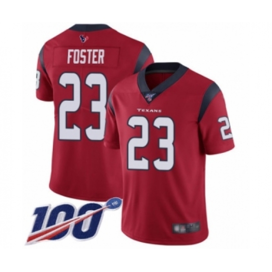Men's Houston Texans #23 Arian Foster Red Alternate Vapor Untouchable Limited Player 100th Season Football Jersey - Ujersey