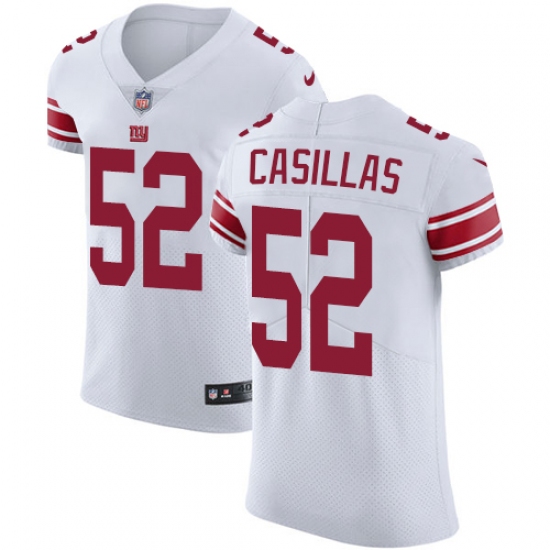 Men's Nike New York Giants #52 Jonathan Casillas White Vapor Untouchable Elite Player NFL Jersey - Ujersey