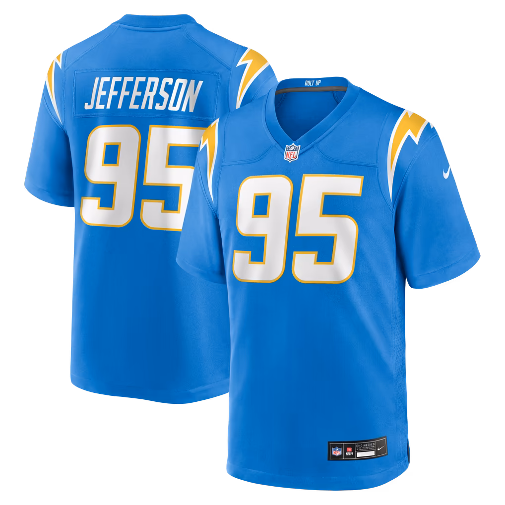 Men's Los Angeles Chargers Jordan Jefferson Nike Powder Blue Team Game Jersey