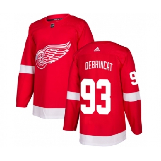 Men's Detroit Red Wings #93 Alex DeBrincat Red Stitched Jersey - Ujersey