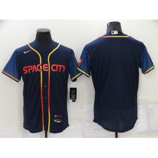 Men's Houston Astros Blank Nike Navy 2022 City Connect Player Jersey - Ujersey