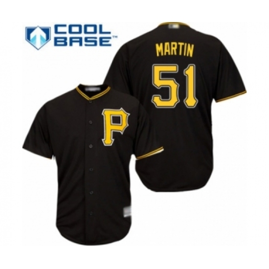 Youth Pittsburgh Pirates #51 Jason Martin Authentic Black Alternate Cool Base Baseball Player Jersey - Ujersey