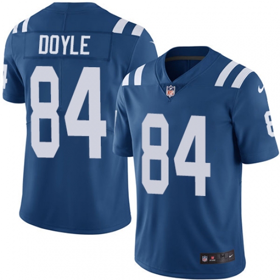 Youth Nike Indianapolis Colts #84 Jack Doyle Royal Blue Team Color Vapor Untouchable Limited Player NFL Jersey - Ujersey