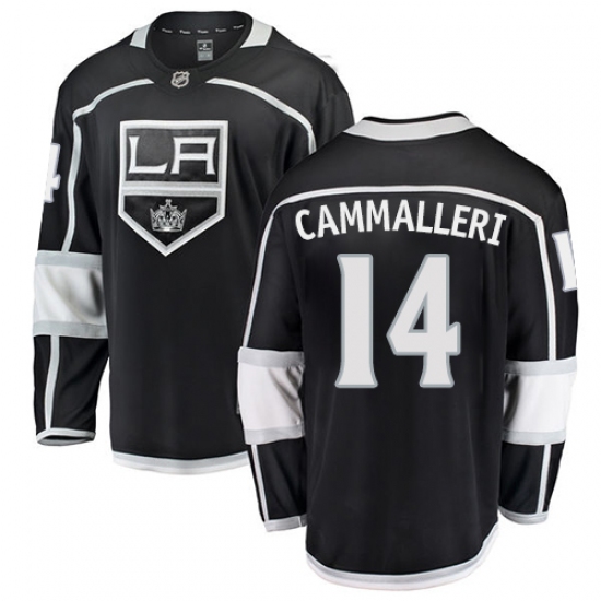 Men's Los Angeles Kings #14 Mike Cammalleri Authentic Black Home Fanatics Branded Breakaway NHL Jersey - Ujersey