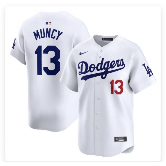 Men's Los Angeles Dodgers #13 Max Muncy Blue Stitched MLB Cool Base Nike Jersey - Ujersey