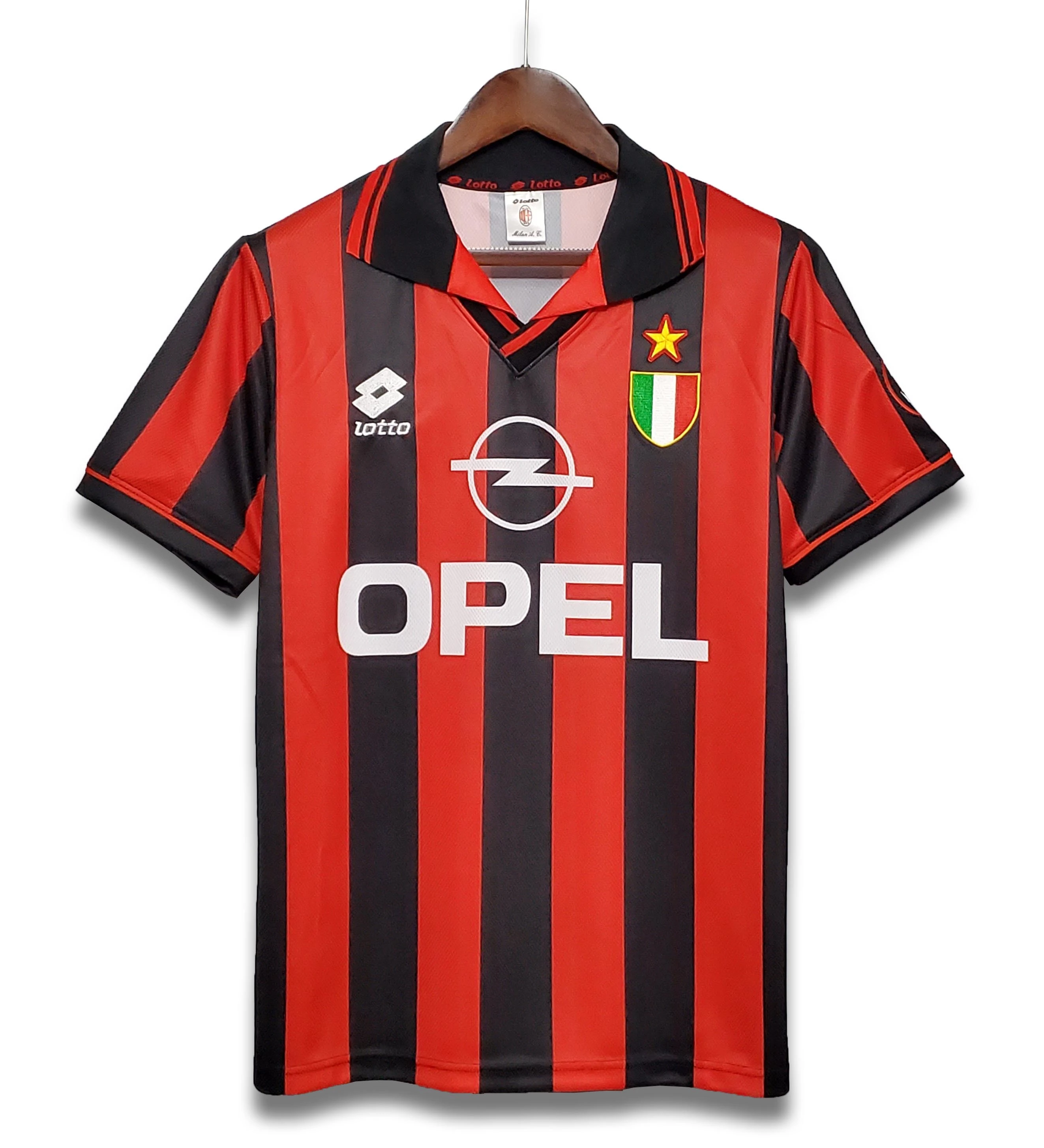 AC Milan Retro Soccer Jersey Home Custom Shirt 1996/97 - ujerseystore