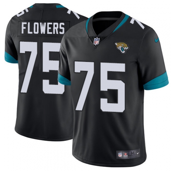 Youth Nike Jacksonville Jaguars #75 Ereck Flowers Black Team Color Vapor Untouchable Limited Player NFL Jersey - Ujersey