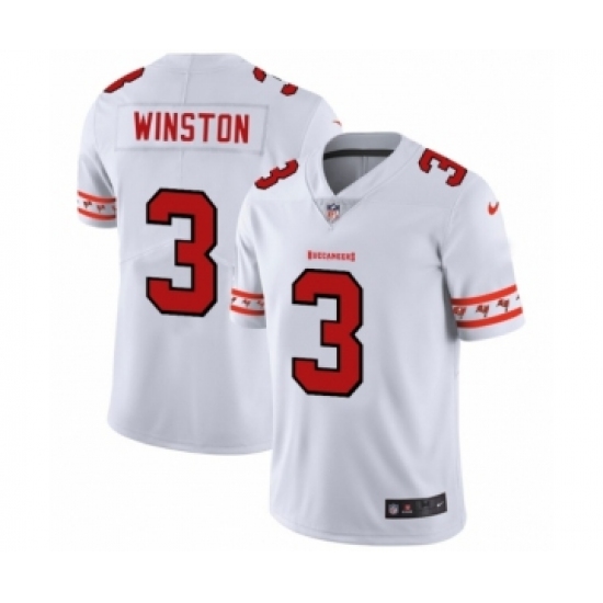 Men's Tampa Bay Buccaneers #3 Jameis Winston White Team Logo Cool Edition Jersey - Ujersey