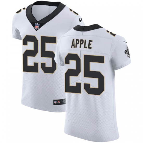 Men's Nike New Orleans Saints #25 Eli Apple White Vapor Untouchable Elite Player NFL Jersey - Ujersey