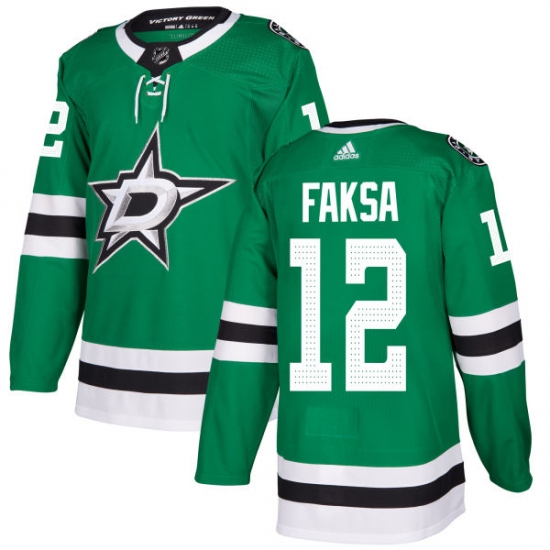 Youth Adidas Dallas Stars #12 Radek Faksa Premier Green Home NHL Jersey - Ujersey