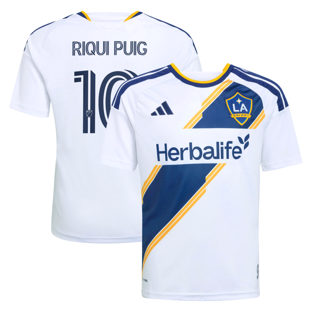 Youth LA Galaxy Riqui Puig adidas White 2026 The VeloCITY Kit Replica Jersey - Ujersey