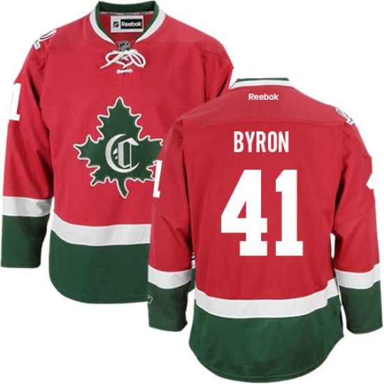 Youth Reebok Montreal Canadiens #41 Paul Byron Authentic Red New CD NHL Jersey - Ujersey