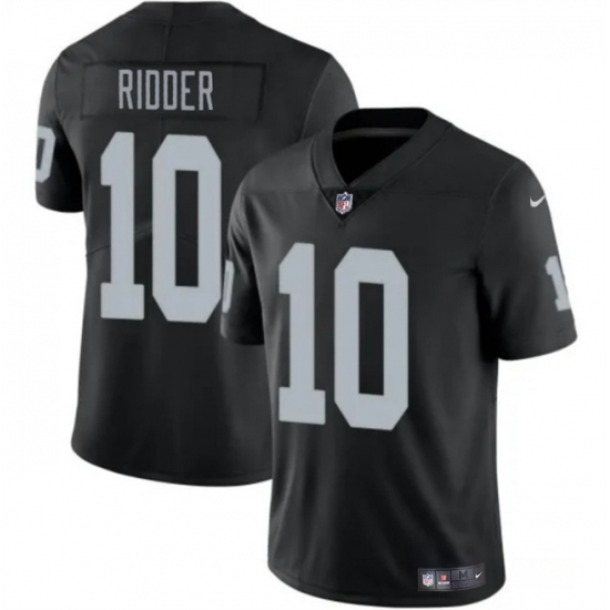 Men's Las Vegas Raiders #10 Desmond Ridder Black 2024 Vapor Stitched Football Jersey - Ujersey