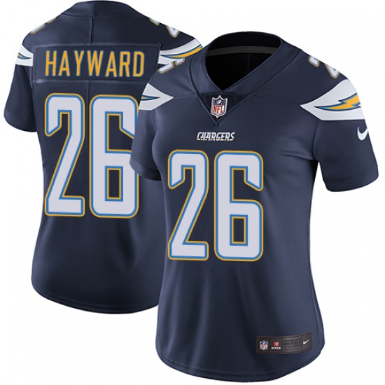 Women's Nike Los Angeles Chargers #26 Casey Hayward Elite Navy Blue Team Color NFL Jersey - Ujersey