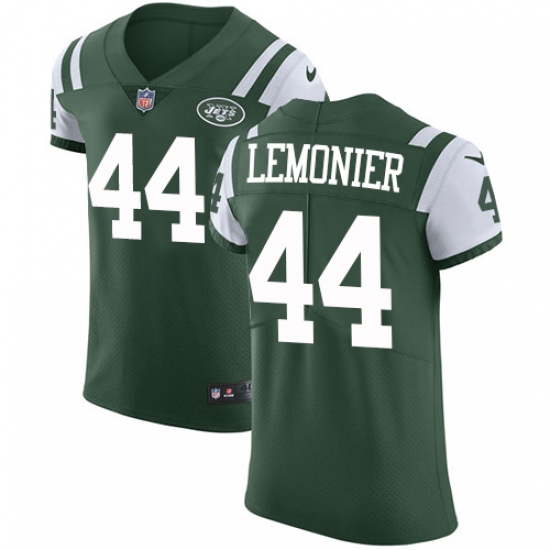 Men's Nike New York Jets #44 Corey Lemonier Elite Green Team Color NFL Jersey - Ujersey