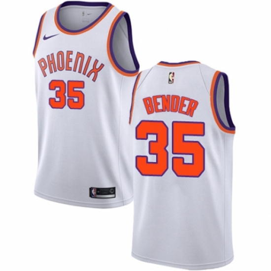 Men's Nike Phoenix Suns #35 Dragan Bender Swingman NBA Jersey - Association Edition - Ujersey
