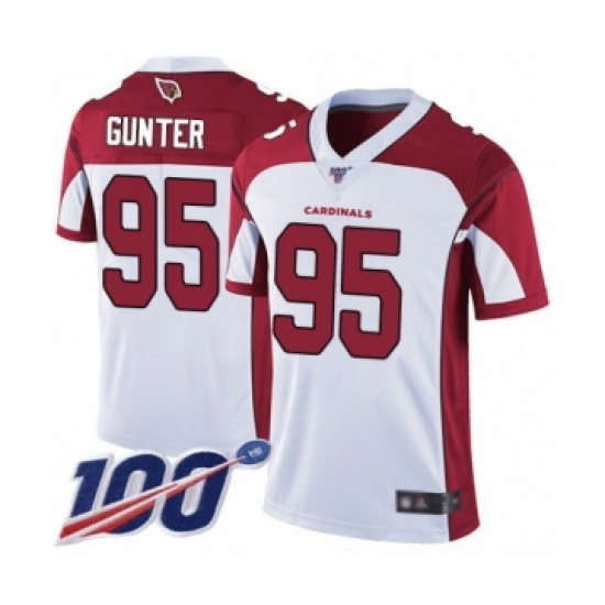 Youth Arizona Cardinals #95 Rodney Gunter White Vapor Untouchable Limited Player 100th Season Football Jersey - Ujersey