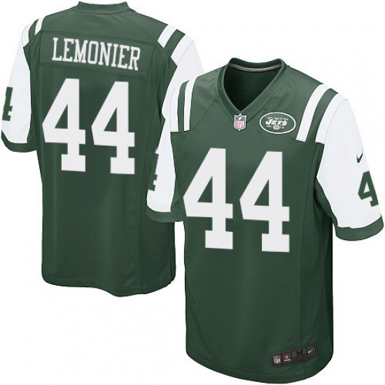 Men's Nike New York Jets #44 Corey Lemonier Game Green Team Color NFL Jersey - Ujersey