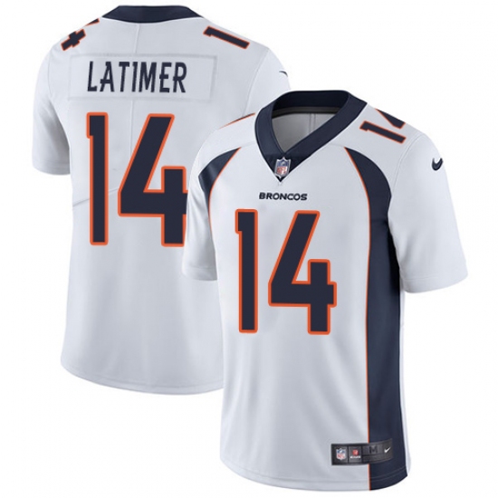 Youth Nike Denver Broncos #14 Cody Latimer White Vapor Untouchable Limited Player NFL Jersey - Ujersey