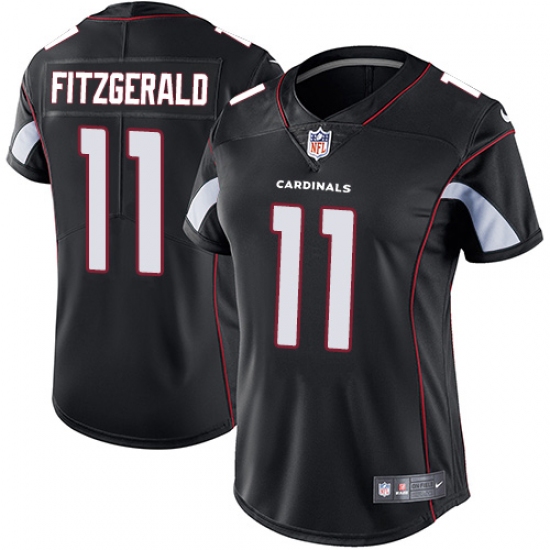 Women's Nike Arizona Cardinals #11 Larry Fitzgerald Black Alternate Vapor Untouchable Limited Player NFL Jersey - Ujersey
