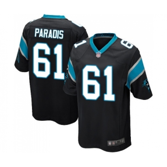 Men's Carolina Panthers #61 Matt Paradis Game Black Team Color Football Jersey - Ujersey