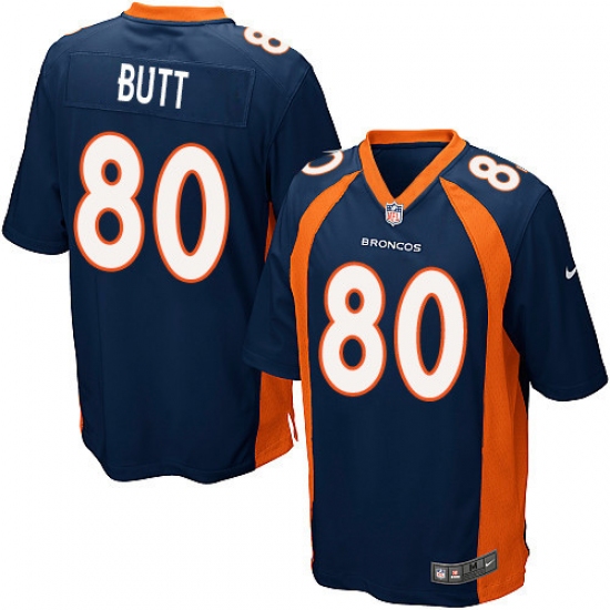 Men's Nike Denver Broncos #80 Jake Butt Game Navy Blue Alternate NFL Jersey - Ujersey
