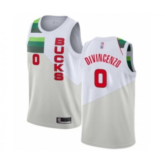 Women's Milwaukee Bucks #0 Donte DiVincenzo White Swingman Jersey - Earned Edition - Ujersey