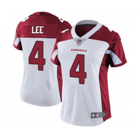 Women's Arizona Cardinals #4 Andy Lee White Vapor Untouchable Limited Player Football Jersey - Ujersey