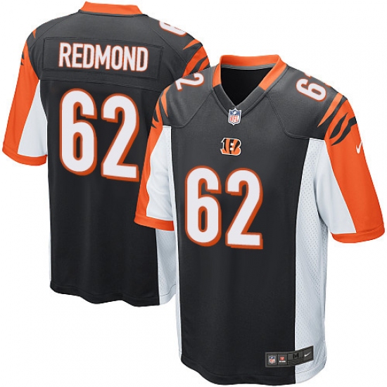 Men's Nike Cincinnati Bengals #62 Alex Redmond Game Black Team Color NFL Jersey - Ujersey