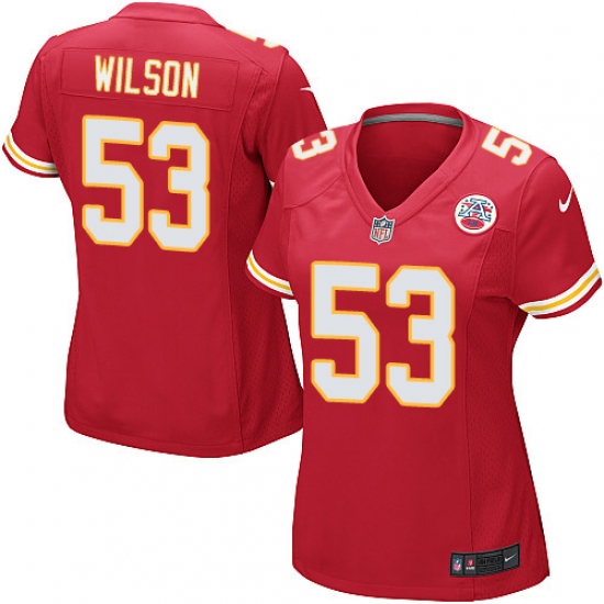 Women's Nike Kansas City Chiefs #53 Ramik Wilson Game Red Team Color NFL Jersey - Ujersey