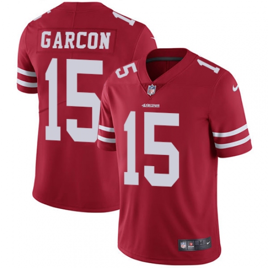 Youth Nike San Francisco 49ers #15 Pierre Garcon Elite Red Team Color NFL Jersey - Ujersey